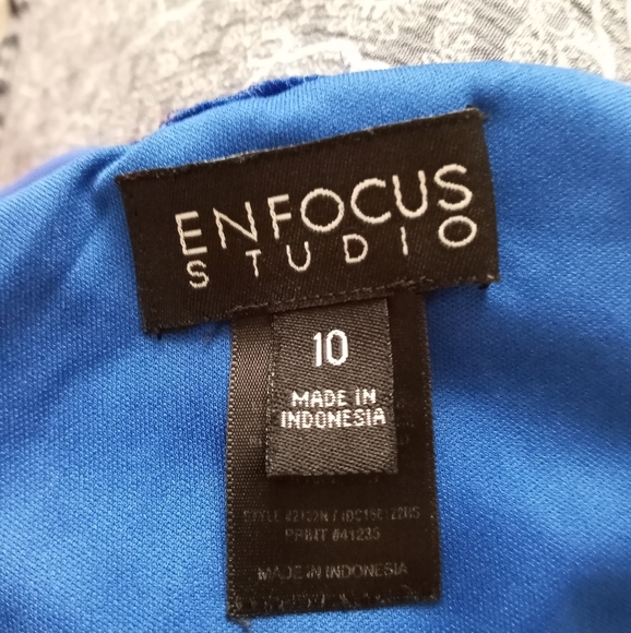 Enfocus Studios floral Maxi Dress Size 10 /box10 - Picture 8 of 8